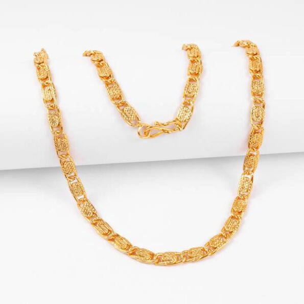 Stainless Steel Gold-plated Pink Jewel Set