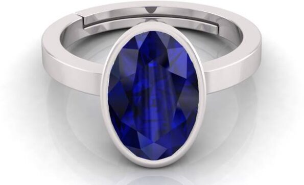 Iolite (Neeli) 7.25 Ratti or 6.50 Ct Panchdhatu (5 Meta...