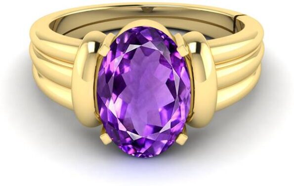Natural 12.25 Ratti Yellow sapphire Ring With Lab Certi...