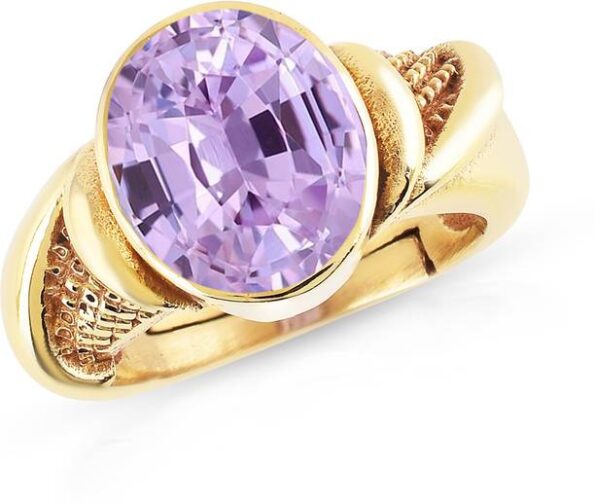 Adjustable Ring 6.25 Ratti Stone Ring Oval Shape Facete...