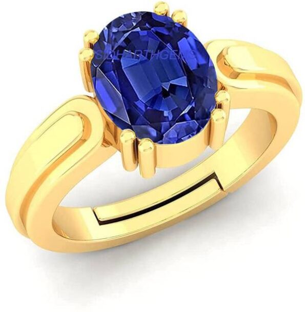 14.25 Ratti Zircon Gemstone Adjustable Ring With Lab Ce...