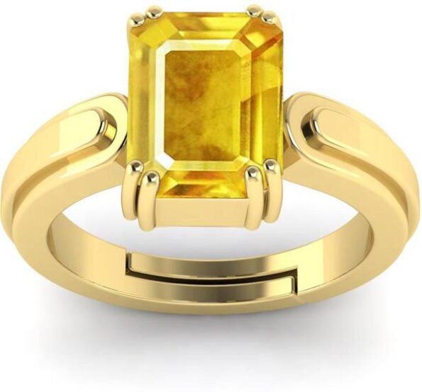 ADJUSTABLE MEN RING Alloy Cubic Zirconia Gold Plated Ri...