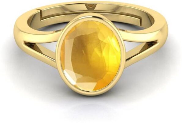 Gold Plated AD Vangi Ring Alloy Cubic Zirconia Ring
