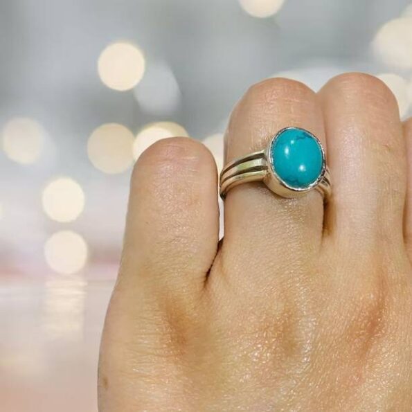 15.25 Ratti 14.72 Carat Neelam Ring Blue Sapphire Adjus...