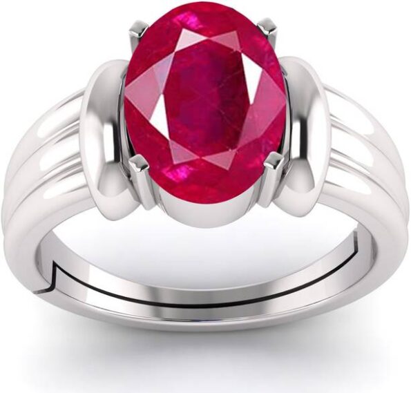 Blue Sapphire Neelam Gem Stone Ring with Leb Certificat...