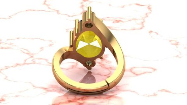 Orange Zircon 6.00 Ratti Gemstone Ring For Men And Wome...