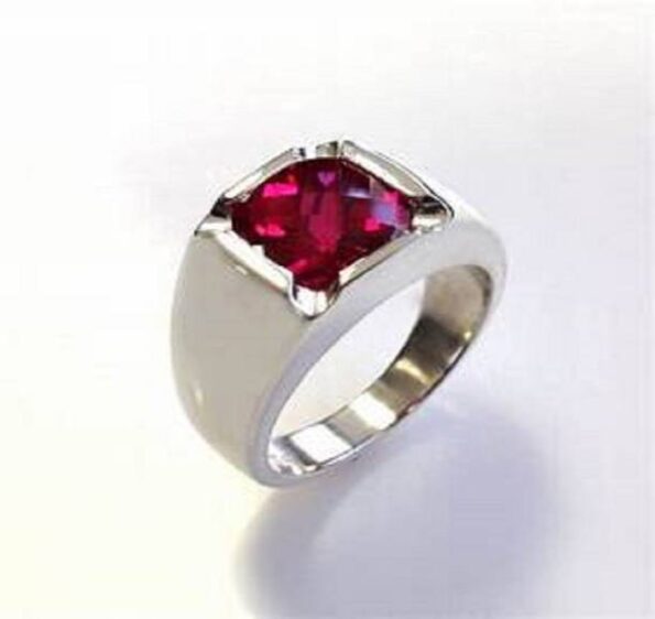 White Zircon 8.25 Ratti Gemstone Ring For Men And Women...