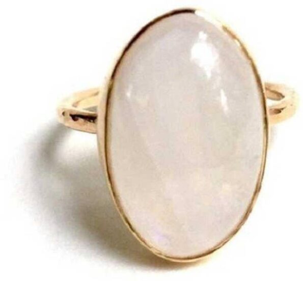 Moonstone Ring Natural Semi Precious stone 7.00 ratti S...