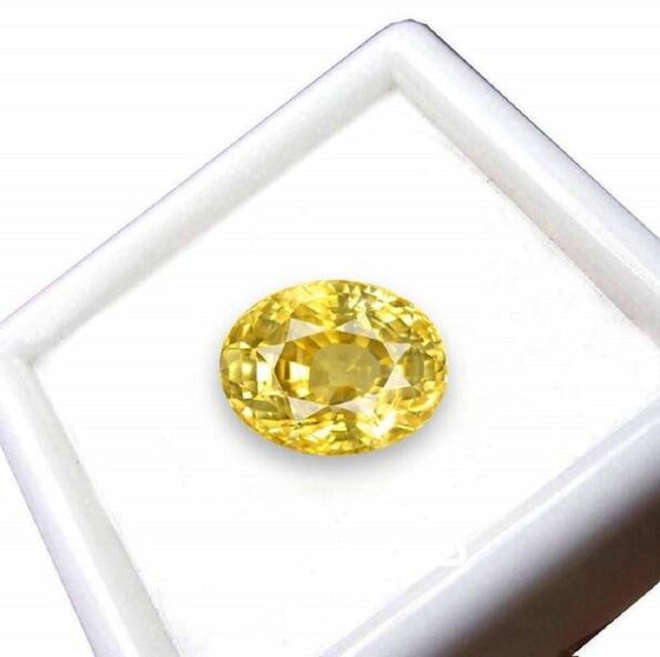AAA++ Quality Yellow Sapphire Ceylon Mined Pukhraj Gems...