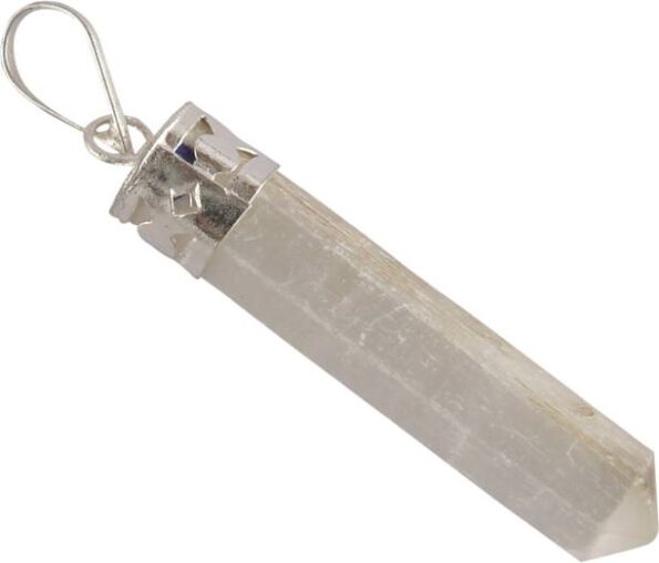 Natural Healing Hematite Pendant Pencil Shape Crystal S...