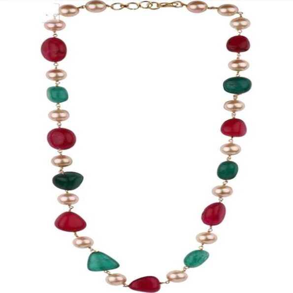 New Design Step Cut Oval Shape Gemstone Beads Necklace,...