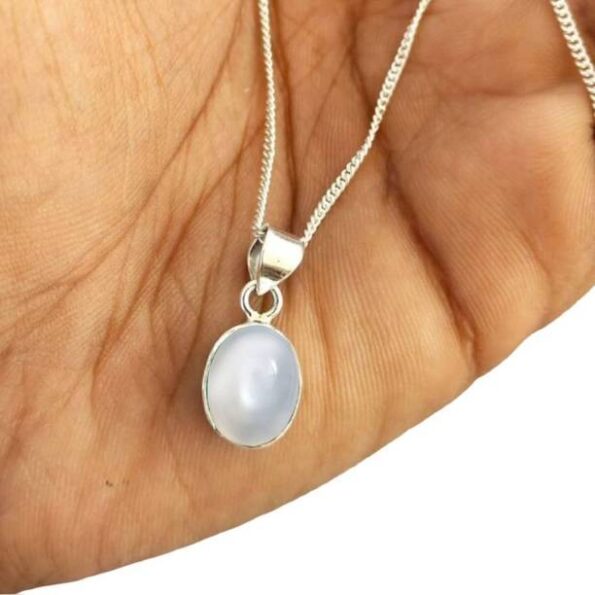 Rainbow Moonstone Pendant Flat Stick Pendant Crystal Pe...