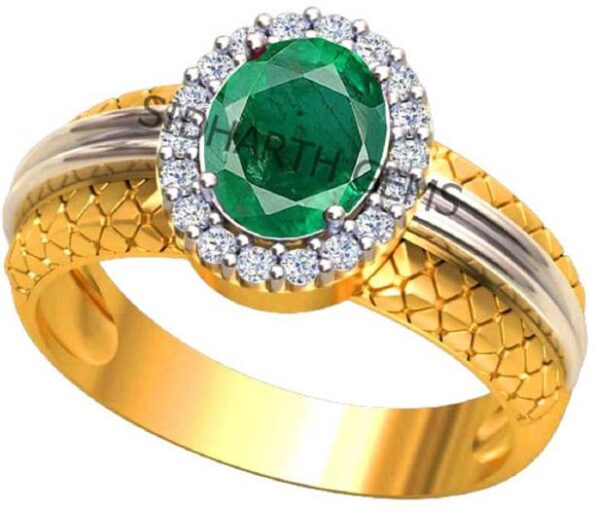 Adjustable Ring 5.25 Ratti Stone Ring Oval Shape Facete...