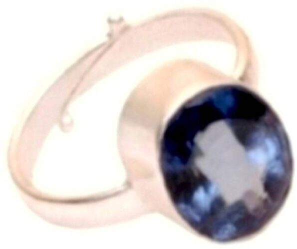 ROUND SHAPE RAWA WORK CUT STONE RING WITH EMERALD STONE...