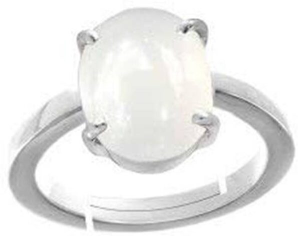 6.25 Ratti Natural Ruby Stone Ruby Silver Plated Ring