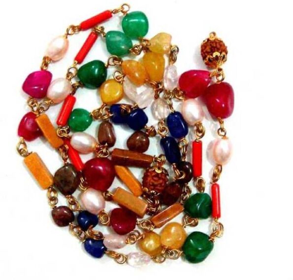 Navratan Stone Mala Original 9 Ratans Navgrah Stones As...