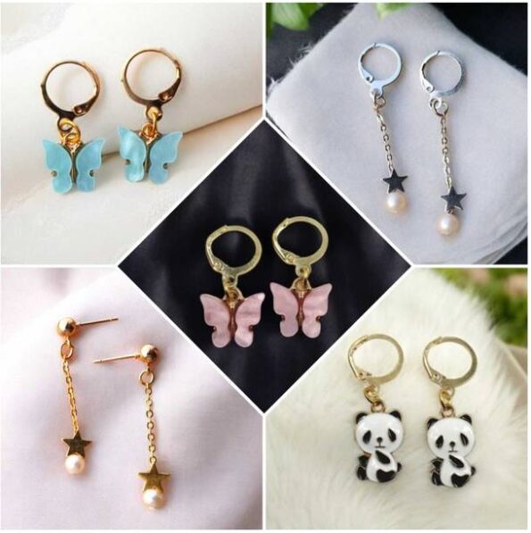 Beautiful Long Earrings For Women & Girls Metal Drops &...