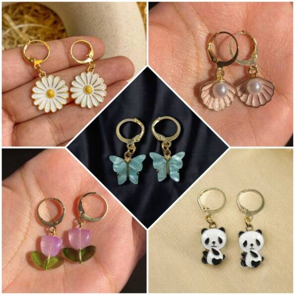Premium Quality AD Earrings Set Cubic Zirconia Brass Ea...