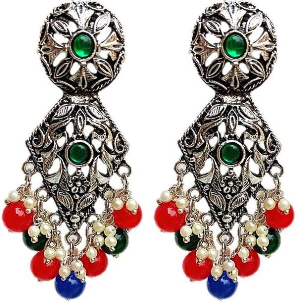 Partywear Fine Cut YELLOW Stone Studded Moonstone Alloy...
