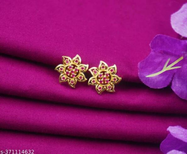 Promise Pearl Earrings Cubic Zirconia Stone Stud Earrin...