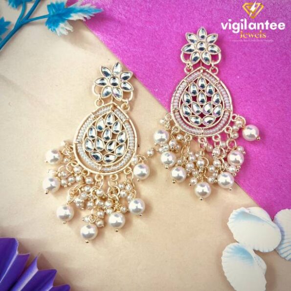 Combo of 4 pair Silver Platted Oxidized Jhumki Earrings...