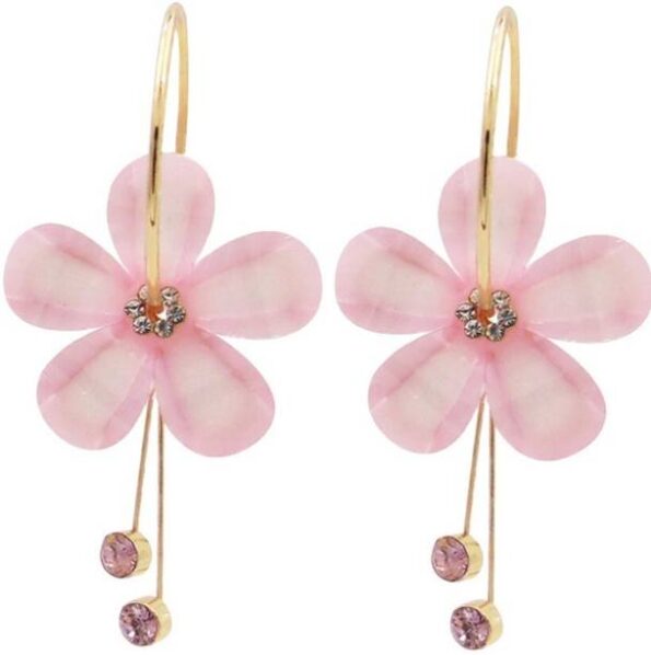 Korean Gold-Plated CZ Diamond Drop Earings For Girls & ...