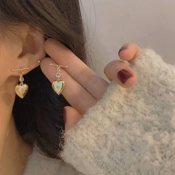 American Diamond Earrings With Latkan Cubic Zirconia Br...