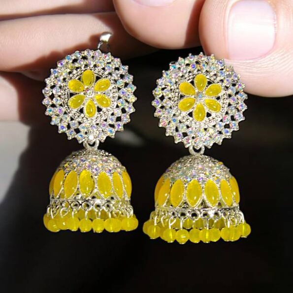 Fabulous Pearl Zircon Drop Earrings For Women & Girls S...