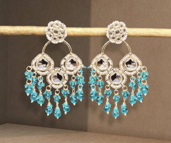 Long Chain Bow Tie Korean Earrings For Women Girls Tren...