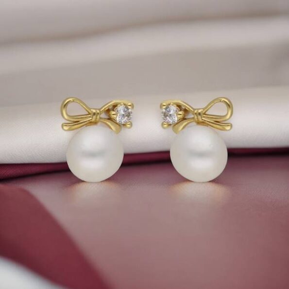 Gold plated Mango Tops Brass Stud Earring