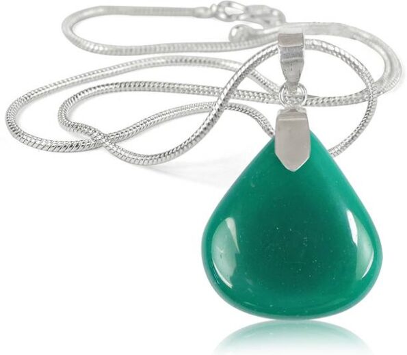 Silver Sapphire Stone Pendant