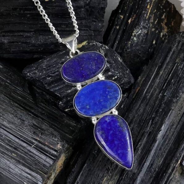Gemstone Pendant for Women & Girls/Multi Stones Agate E...
