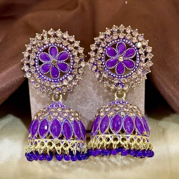 Drop & Danglers Kundan Square Traditional Studded Silve...