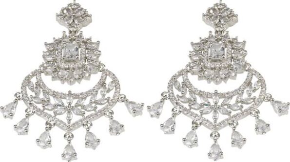 White Pearl Korean Earrings For Women Girls Trendy West...