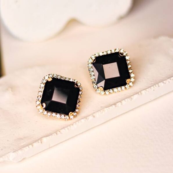 Rhodium-Plated Pink & White American Diamond studded Ov...