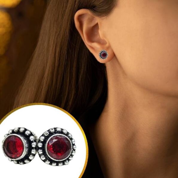TRADITIONAL ETHNIC ARTIFICIAL GOLDEN EARRINGS Sterling ...